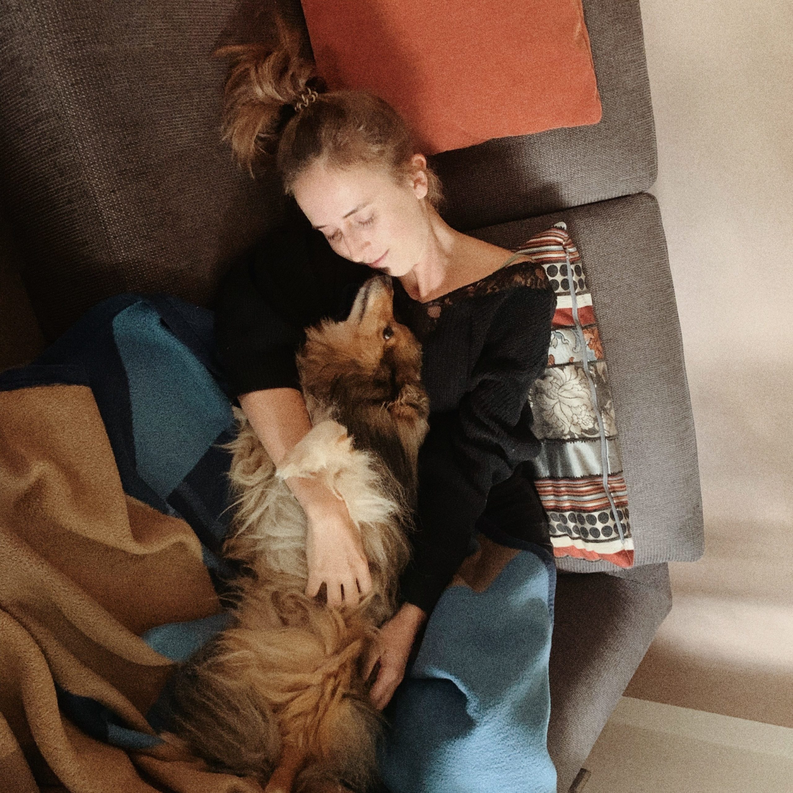 relaxing at home after LASIK